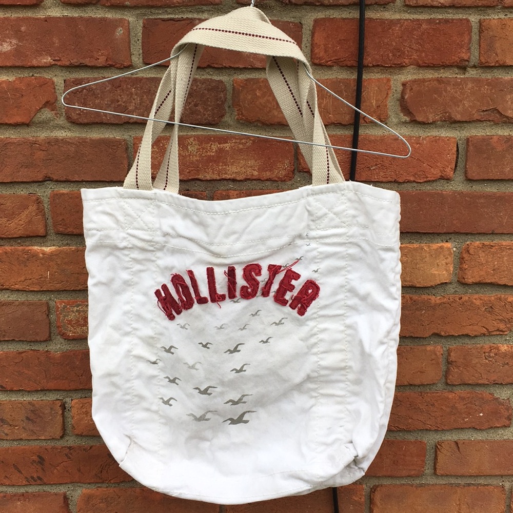 SOLD VINTAGE Hollister White Beach Tote